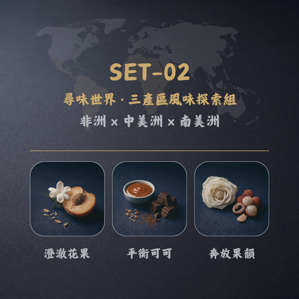 【手沖三產區風味探索組】非洲・中美洲・南美洲( 100g×3）